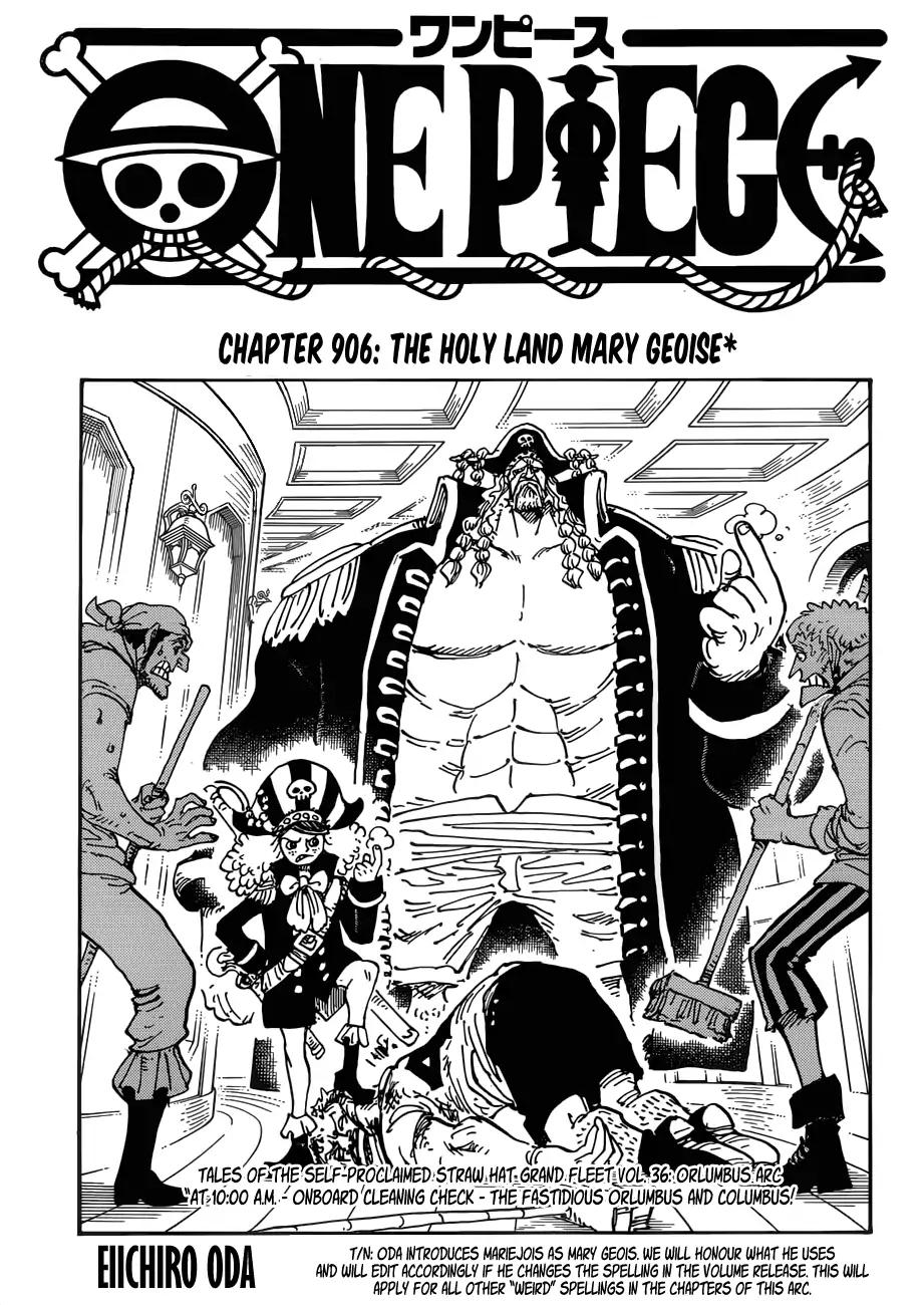 One Piece Chapter 906 1